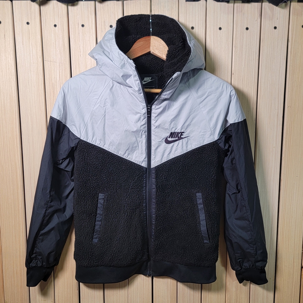 Nike Fleece Jacket Black And White